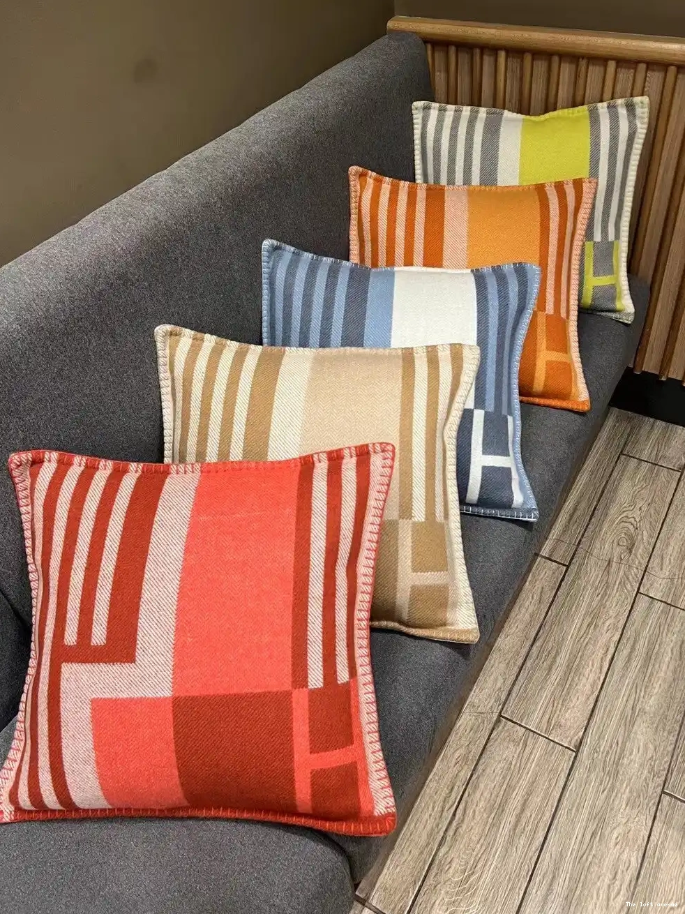 WOOL PILLOW HERMES THROW ITHAQUE 0519